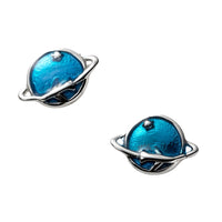 Blue Planets Studs Earrings - SS020