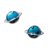 Blue Planets Studs Earrings - SS020