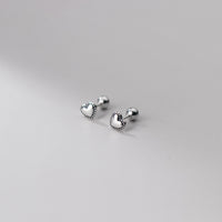 Solid Heart Shape Stud Earring - ESB016