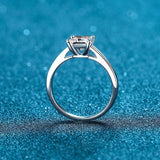 Princess Cut Statement Ring; Moissanite Square Shape Rings - RM037