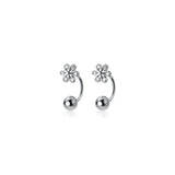 Small flower drop Screw back Studs Earrings - ESB018