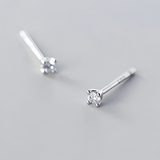 4 Prongs Mini CZ Diamond Studs Earrings - ECZ002