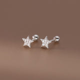 Shining Stars Screw back Studs Earrings - ESB025