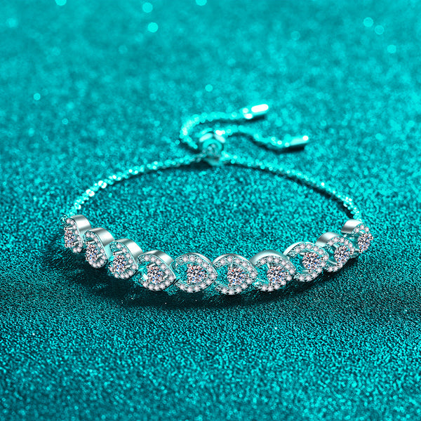 Wedding Jewelry; Moissanite Bracelet-BM013