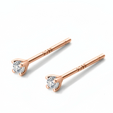 4 Prongs Mini CZ Diamond Studs Earrings - ECZ002