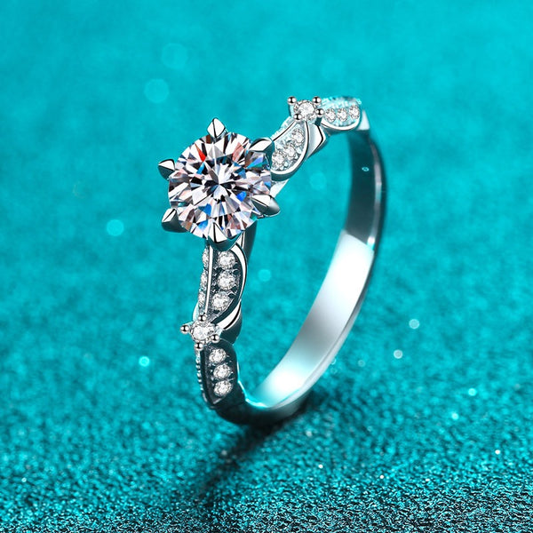 Moissanite Engagement Ring; Statement Ring - RM039