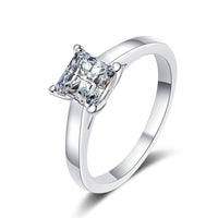 Princess Cut Statement Ring; Moissanite Square Shape Rings - RM037