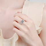 Oval Cut Moissanite Engagement 3 carat Wedding Ring- RM053