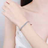 Luxury Moissanite Bracelets; Wedding Jewelry; Moissanite Bride Bracelet-BM006