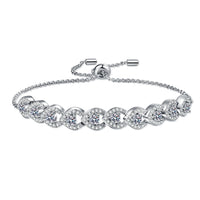 Wedding Jewelry; Moissanite Bracelet-BM013