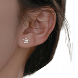 Blossom Flower Stud Earrings-SS015