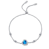 Blue Silver Heart Bracelet digital