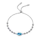 Blue moissanite stone bracelets 