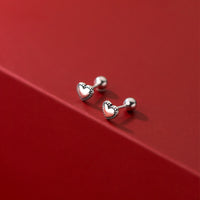 Solid Heart Shape Stud Earring - ESB016