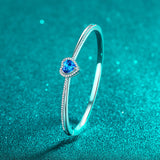 Moissanite Diamond Bracelet; Blue Sapphire Moissanite Bracelet-BM010