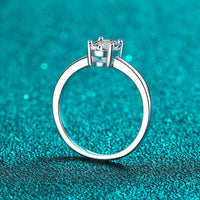 Moissanite Wedding Oval Cut Statement Ring-RM066