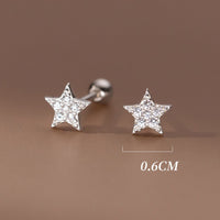 Shining Stars Screw back Studs Earrings - ESB025