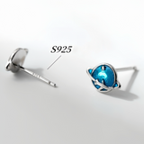 Blue Planets Studs Earrings - SS020