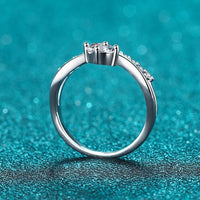 V Shape Statement Rings-Wedding Rings-4-prongs solitaire rings- RM035