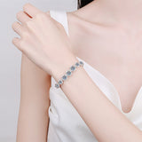 Luxury Moissanite Tennis Bracelets modeling