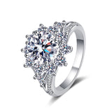 Moissanite Diamond ring for women digital, big diamond rings