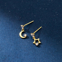 Silver Star Earrings| Gold Star Earrings