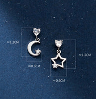 Silver Star Earrings measurement 