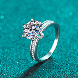 3 carat engagement ring for women front stand view