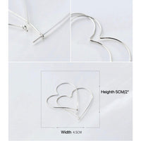 Giant Heart hoop earrings