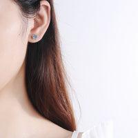 Moissanite Diamonds Studs Earrings; Classic Solitaire Six Prongs Diamonds