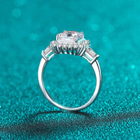 2ct Asscher Cut Moissanite Engagement Ring-RM032